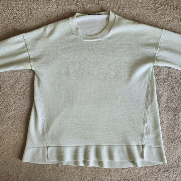 J. Crew light green merino wool cotton blend lightweight sweater size small - Picture 4 of 14